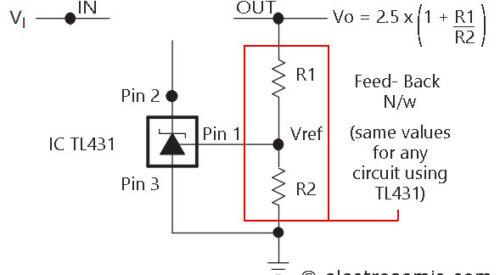 TL431 Calculator- Find R1 & R2