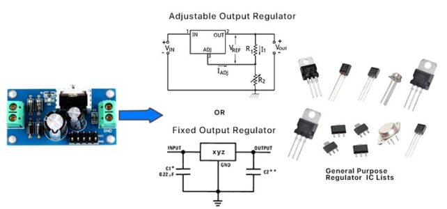 Voltage Regulator IC List & 5v voltage regulator IC