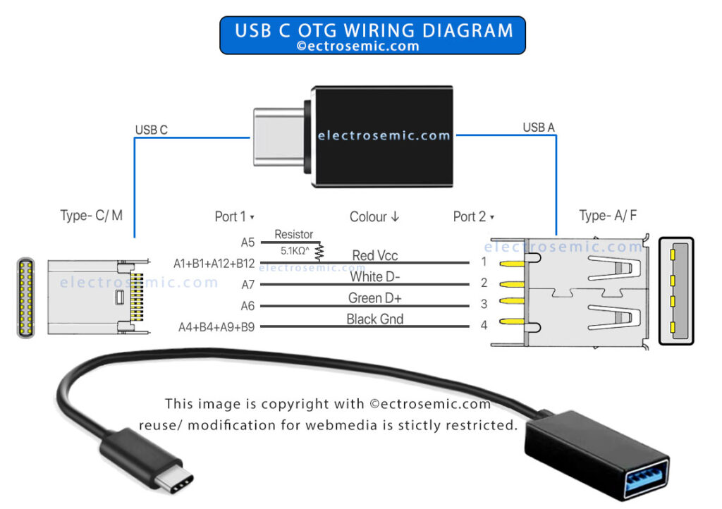 Micro USB Wiring Diagram Pinout