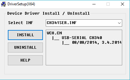 ch340 driver ui