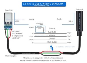 diy 3.5 mm jack to usb wiring diagram usb type c diy