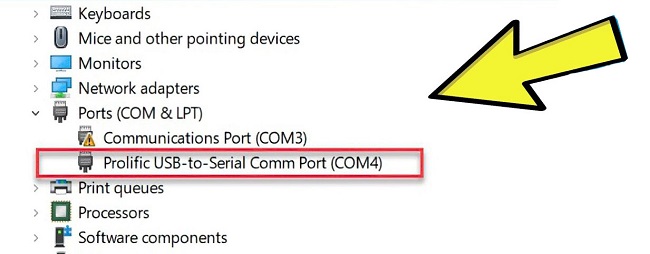driver pl2303 download installed